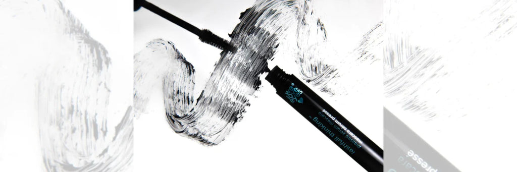 Application Steps for Maximum Volume with We Love Eyes Lashfull Thinking™ BLACK Pressed Serum Mascara with Widelash™