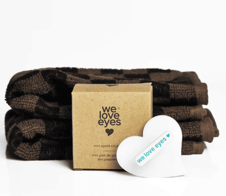 WE LOVE EYES mini mitt de gommage des paupières